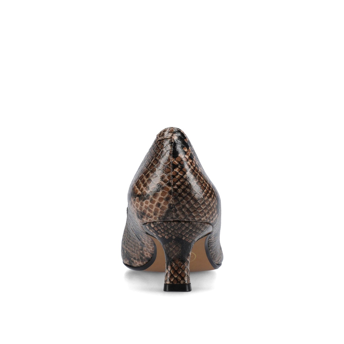Journee PAMMIE STATEMENT KITTEN HEELS - Brown Snake