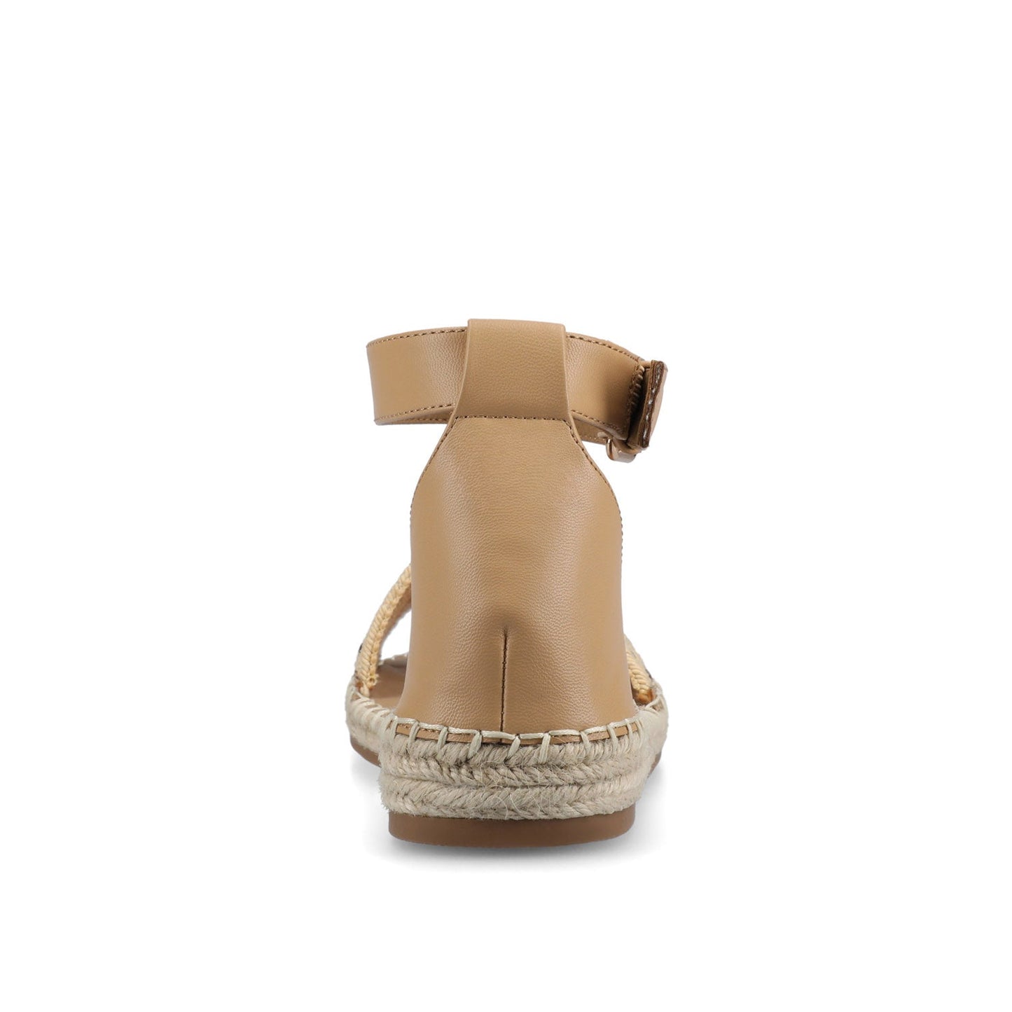 Journee TRISTEEN ESPADRILLE SANDALS IN FABRIC - Tan/Beading