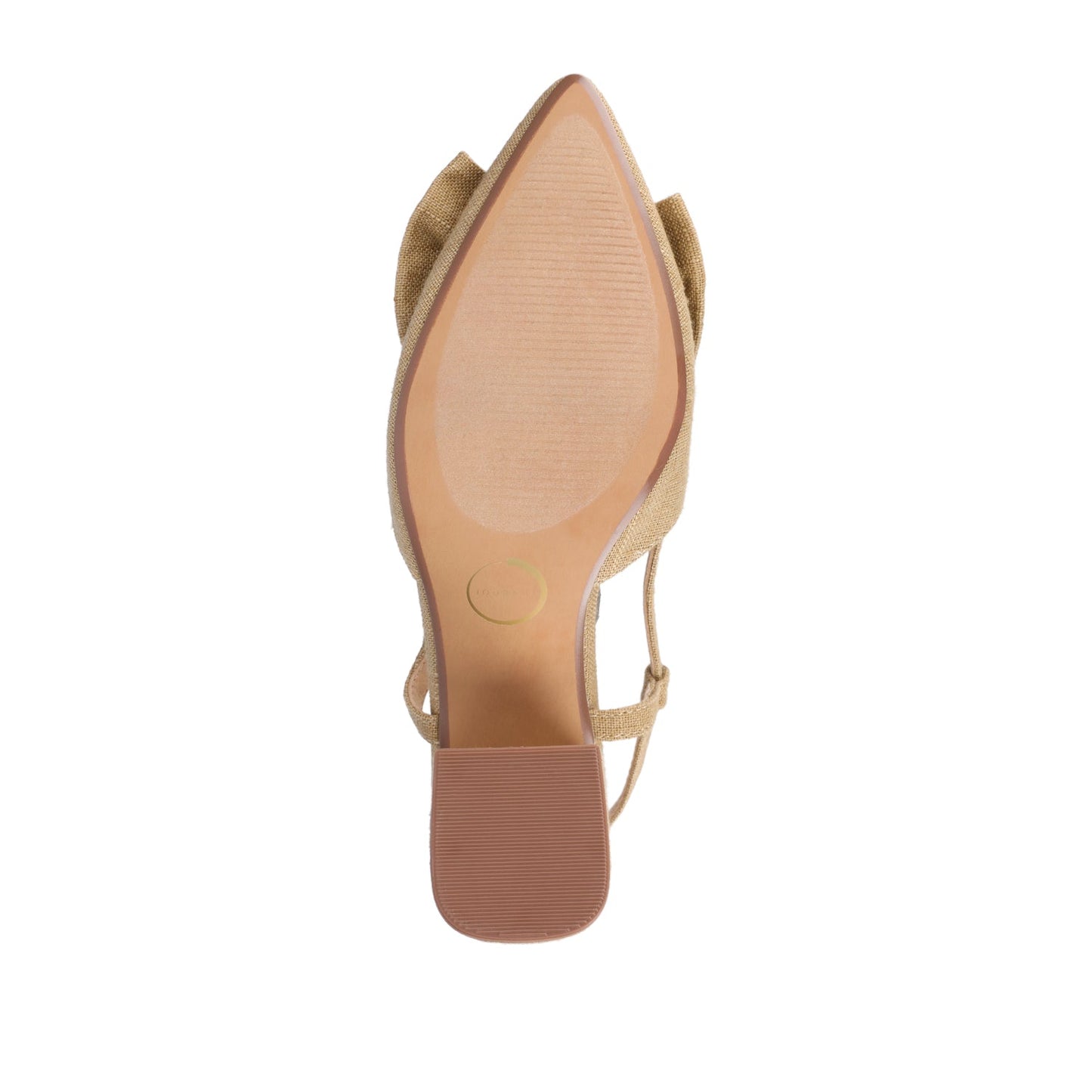 Journee TAILYNN SLINGBACK BLOCK HEELS IN STATEMENT - Wheat