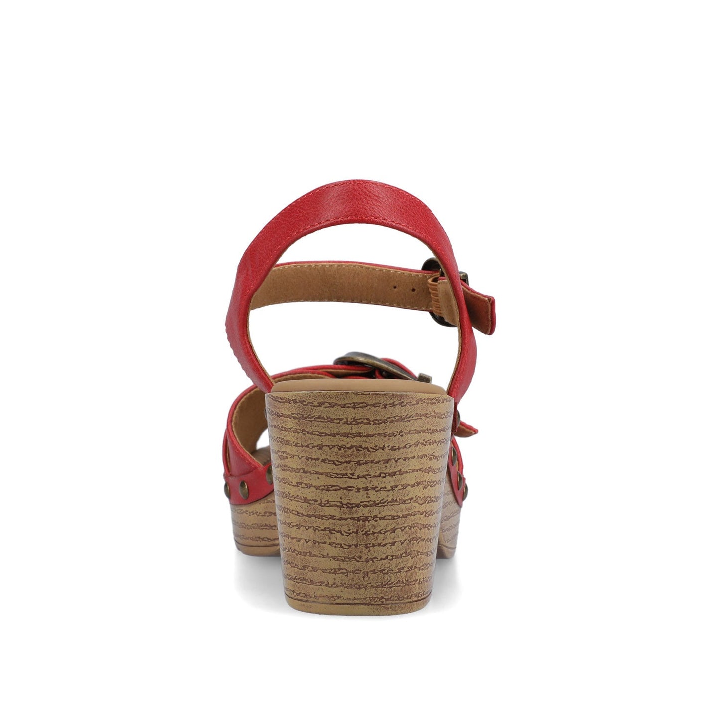 Journee SISILIA CLOG SANDALS - Red