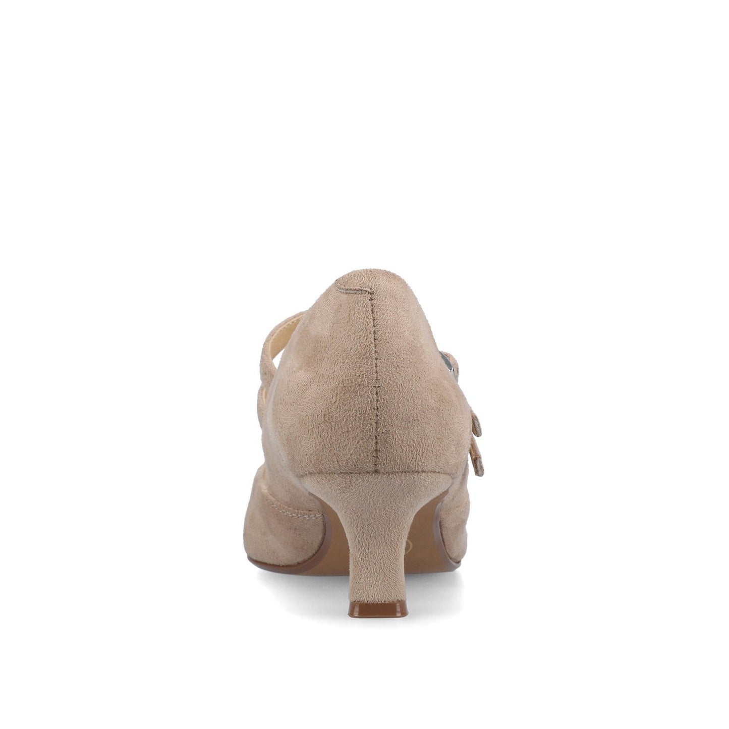 Journee CARNATION MARY JANE PUMPS IN WIDE - Nude Suede
