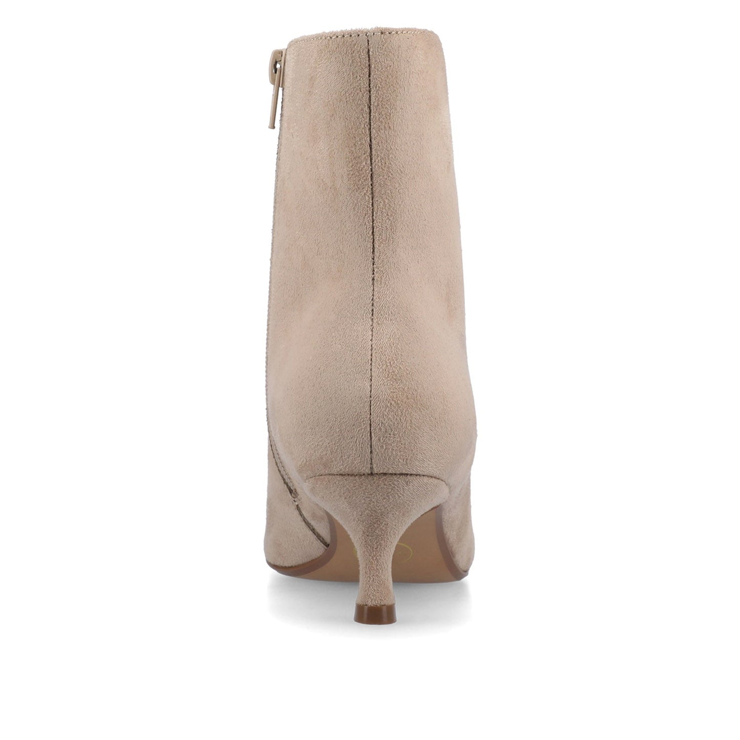 Journee ARELY POINTED TOE BOOTIES IN WIDE - Taupe Suede