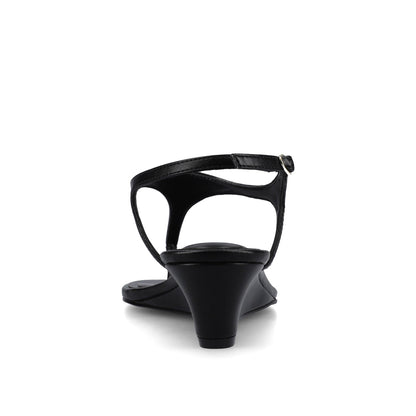 Journee KATHRYN WEDGE SANDALS - Black