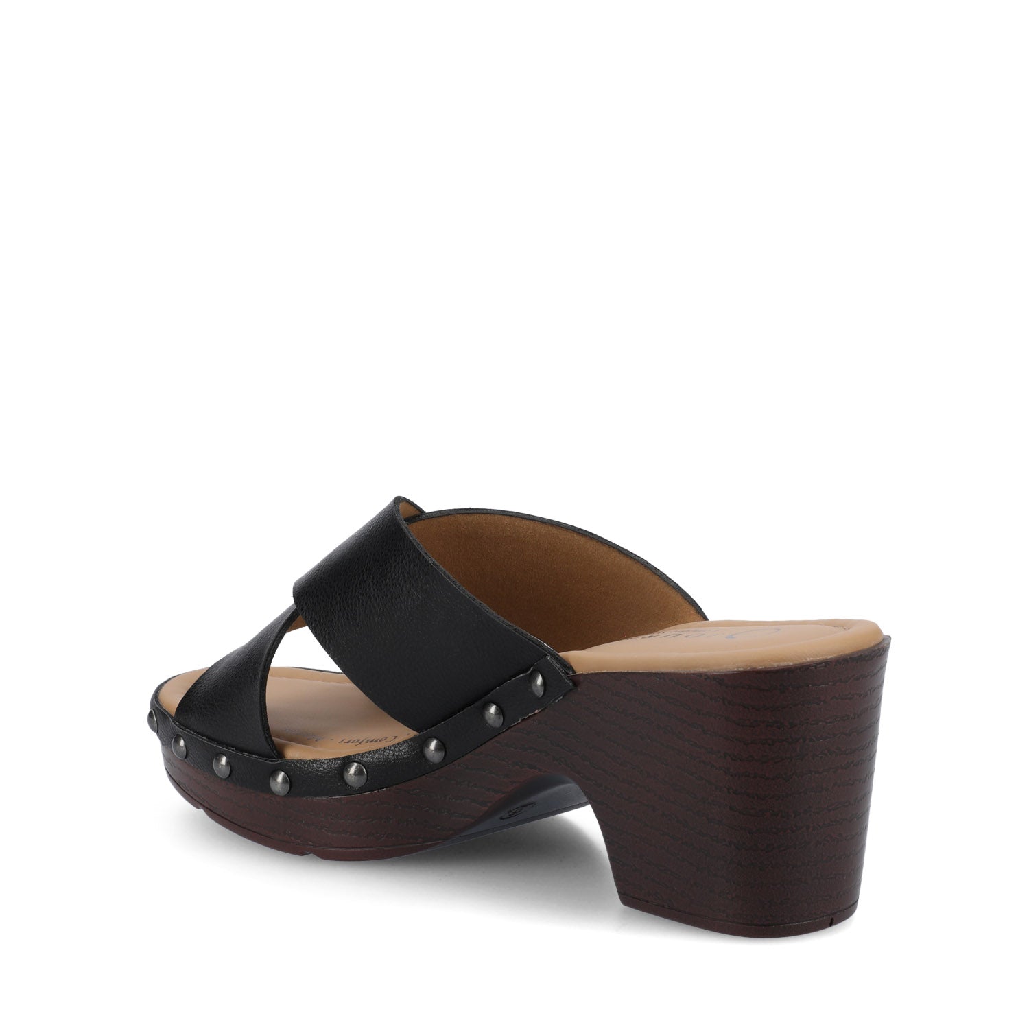 Journee SILVANA CLOG SANDALS - Black