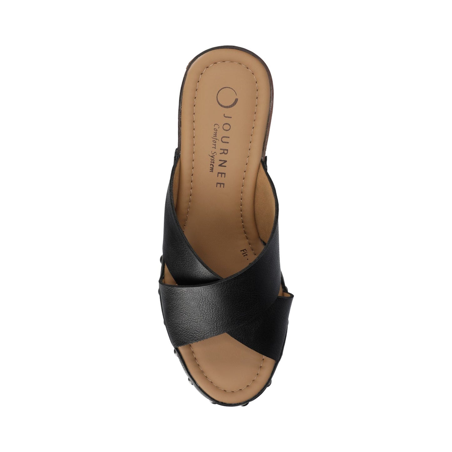 Journee SILVANA CLOG SANDALS - Black