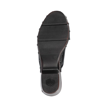 Journee SILVANA CLOG SANDALS - Black
