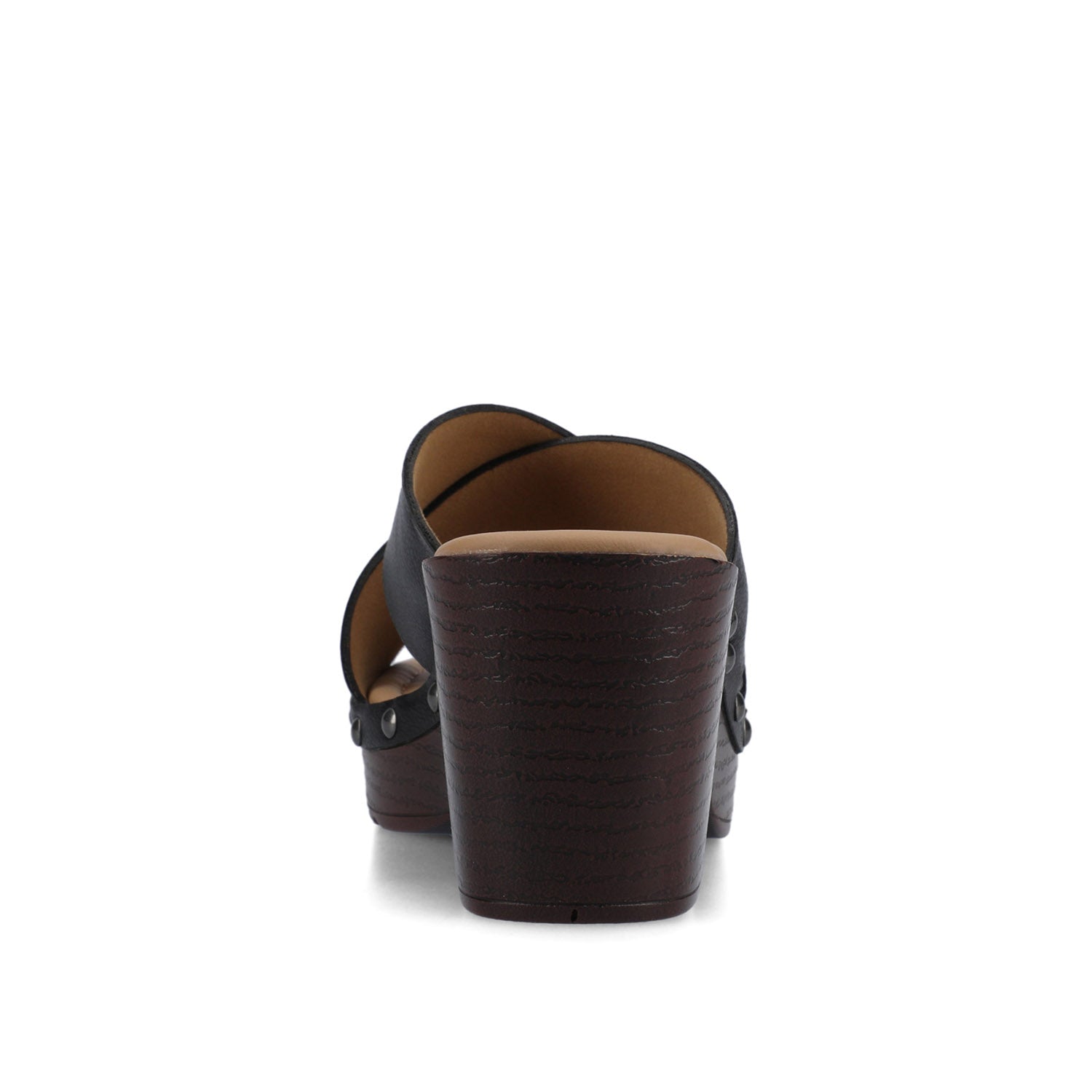 Journee SILVANA CLOG SANDALS - Black