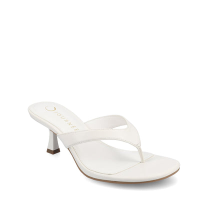 Journee DANIELLE FLIP FLOP SANDALS - White