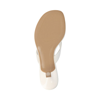 Journee DANIELLE FLIP FLOP SANDALS - White