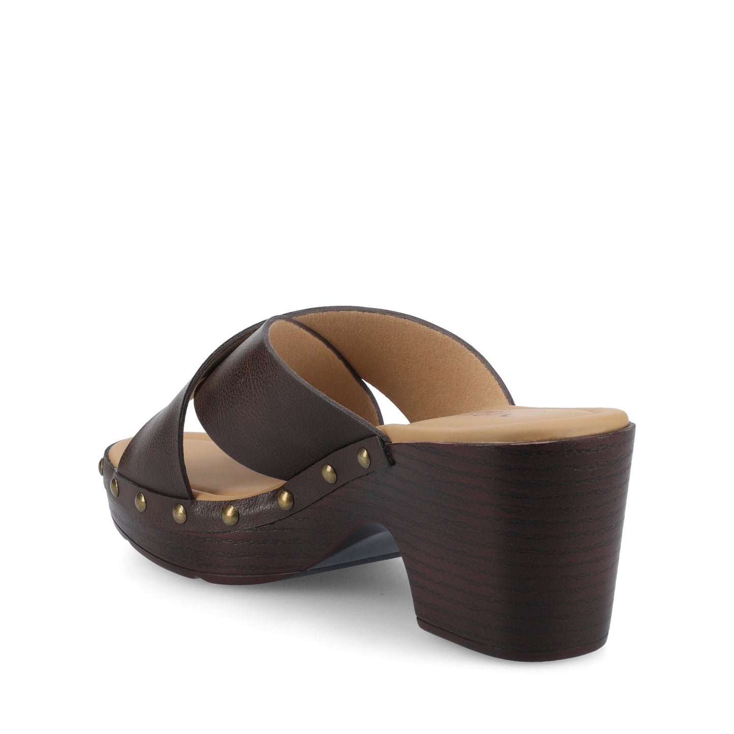 Journee SILVANA CLOG SANDALS - Chocolate