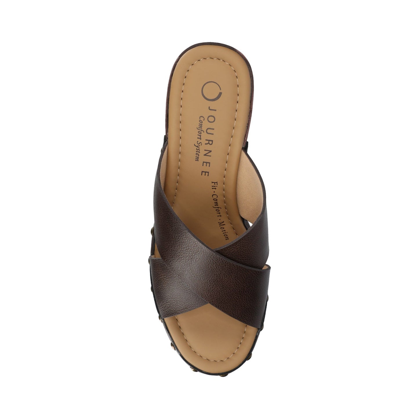 Journee SILVANA CLOG SANDALS - Chocolate