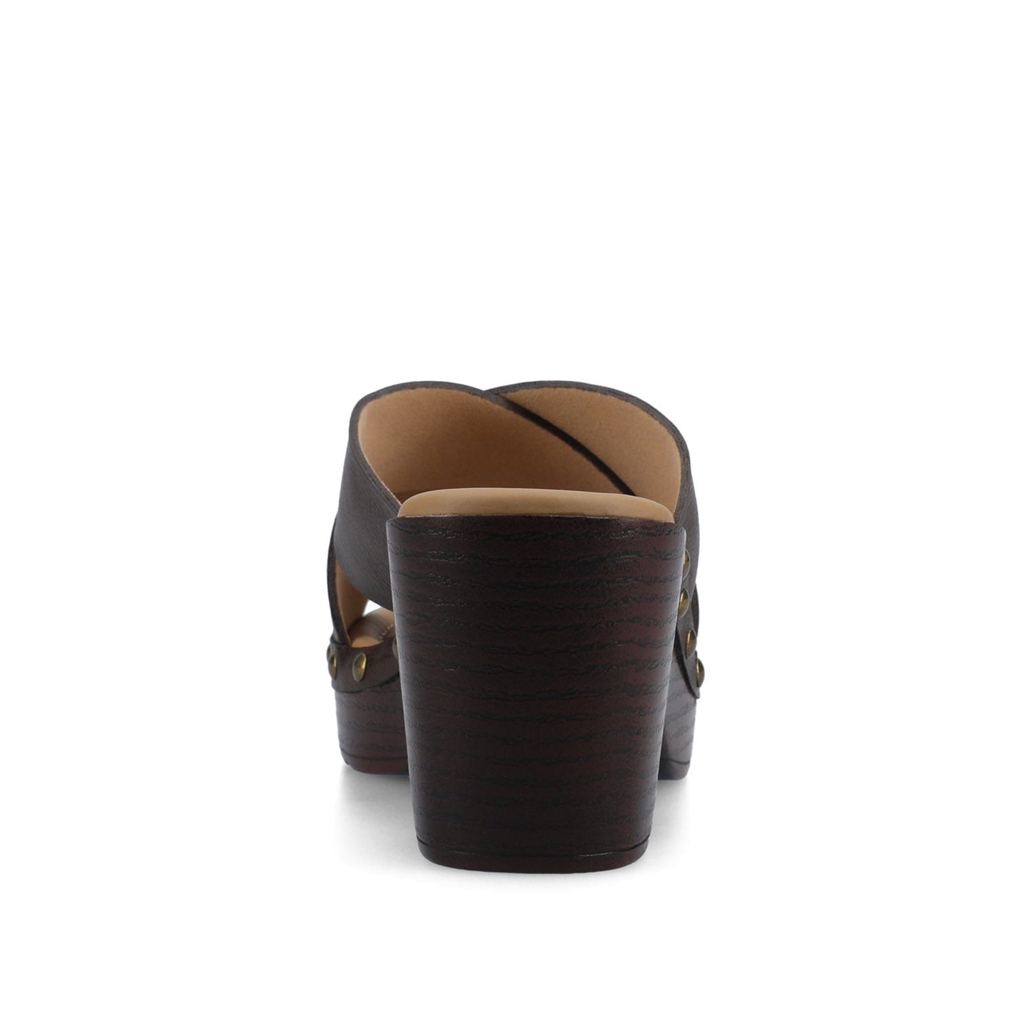 Journee SILVANA CLOG SANDALS - Chocolate