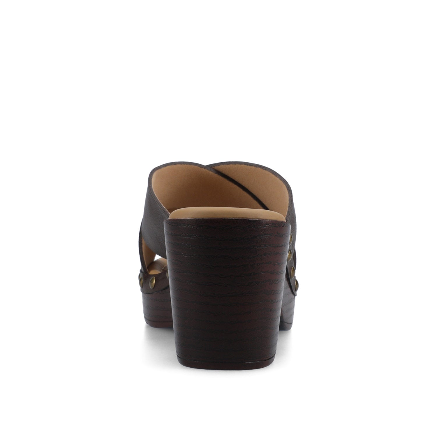 Journee SILVANA CLOG SANDALS - Chocolate