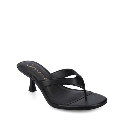 Journee DANIELLE FLIP FLOP SANDALS - Black