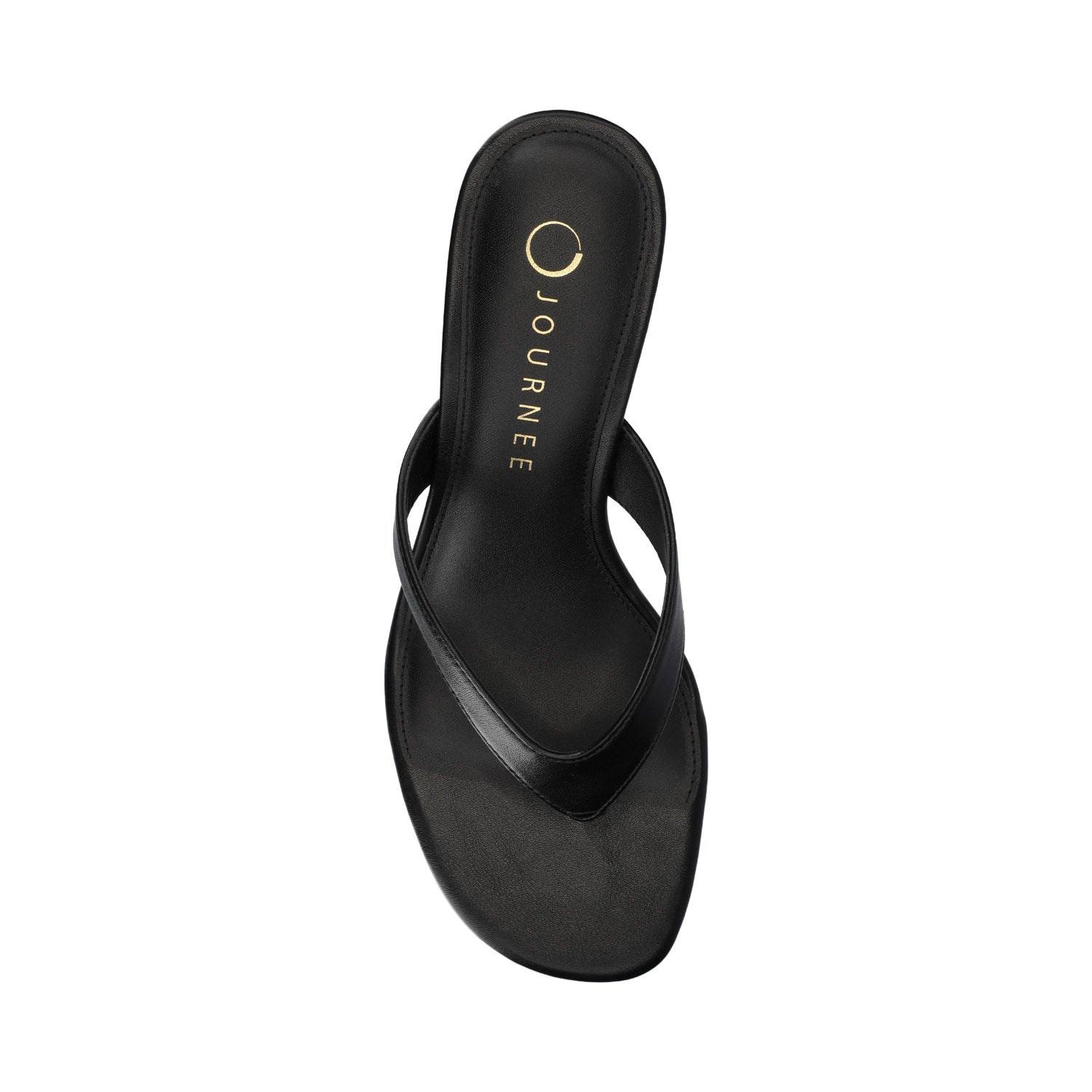 Journee DANIELLE FLIP FLOP SANDALS - Black