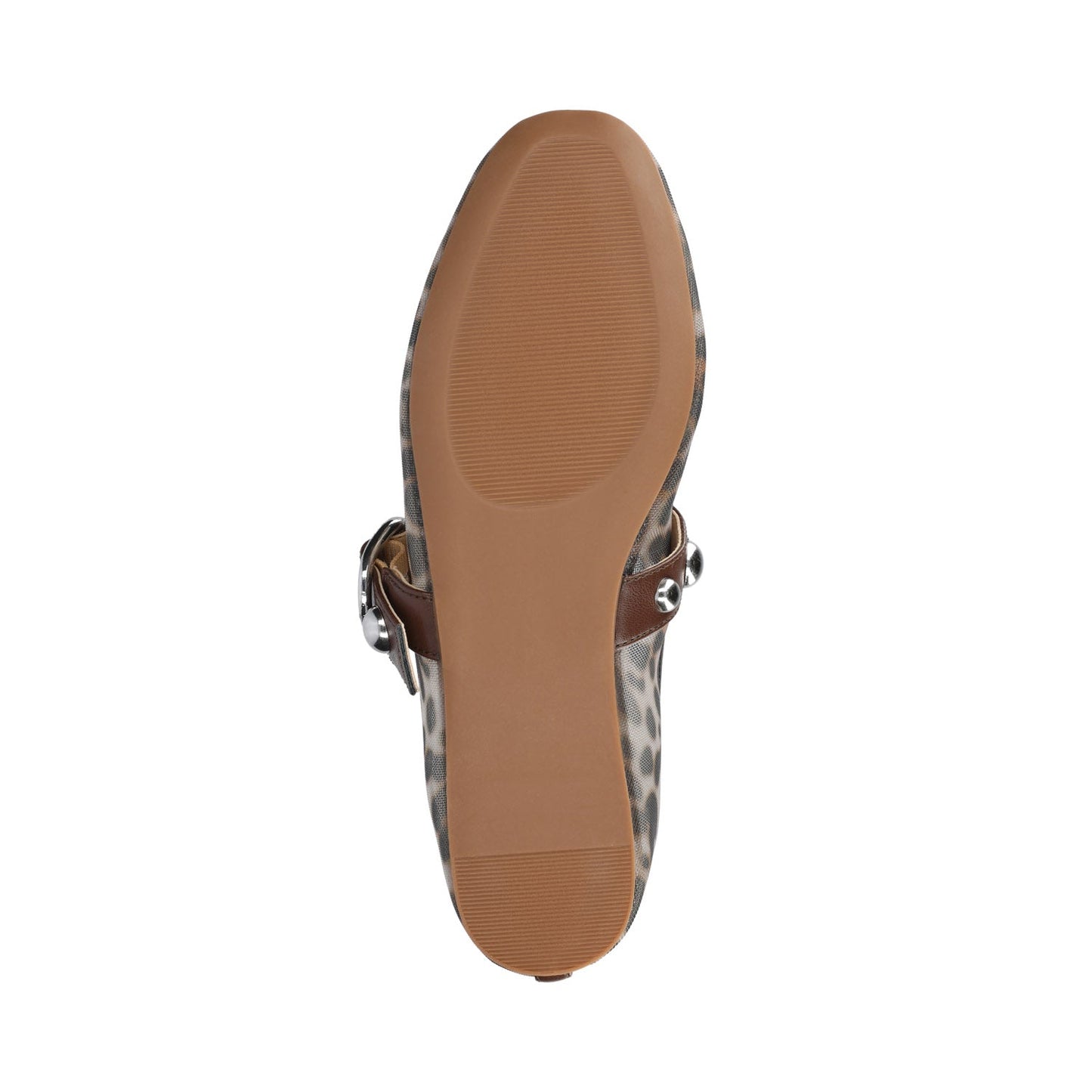 Journee NAVEAH BALLET FLATS - Snow Leopard Mesh