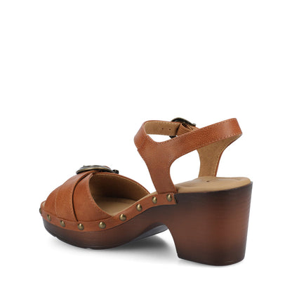 Journee SISILIA CLOG SANDALS - Cognac