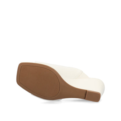 Journee CLEMENTINE WEDGE SANDALS - White