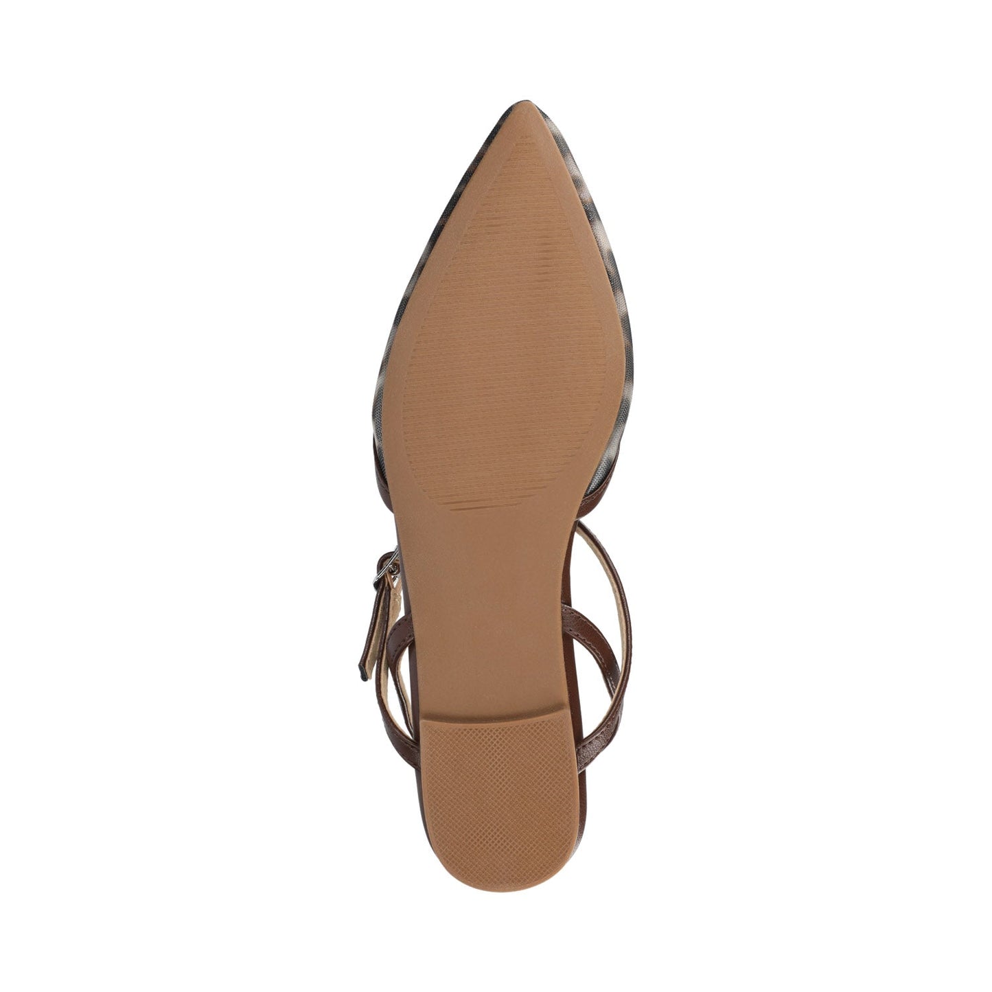 Journee MARTINE SLINGBACK FLATS - SNOW LEOPARD MESH