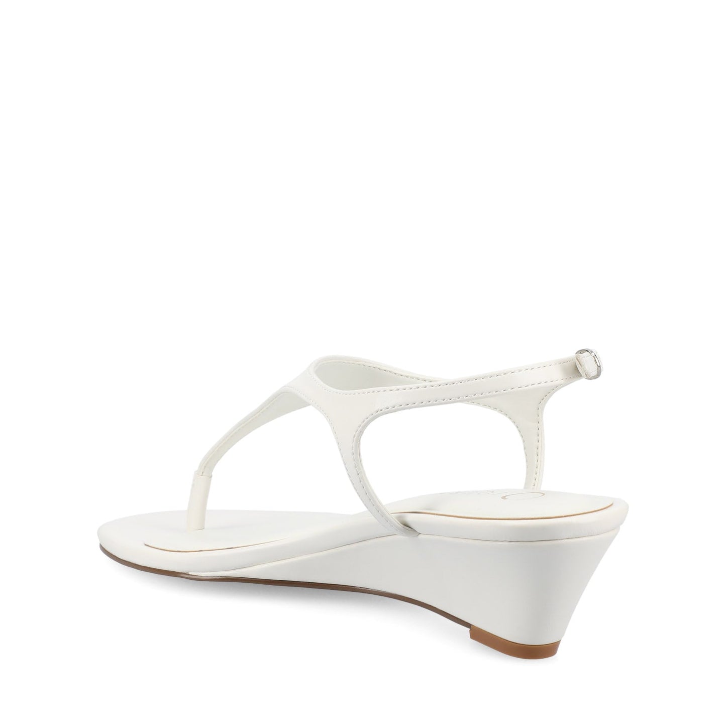 Journee KATHRYN WEDGE SANDALS - White