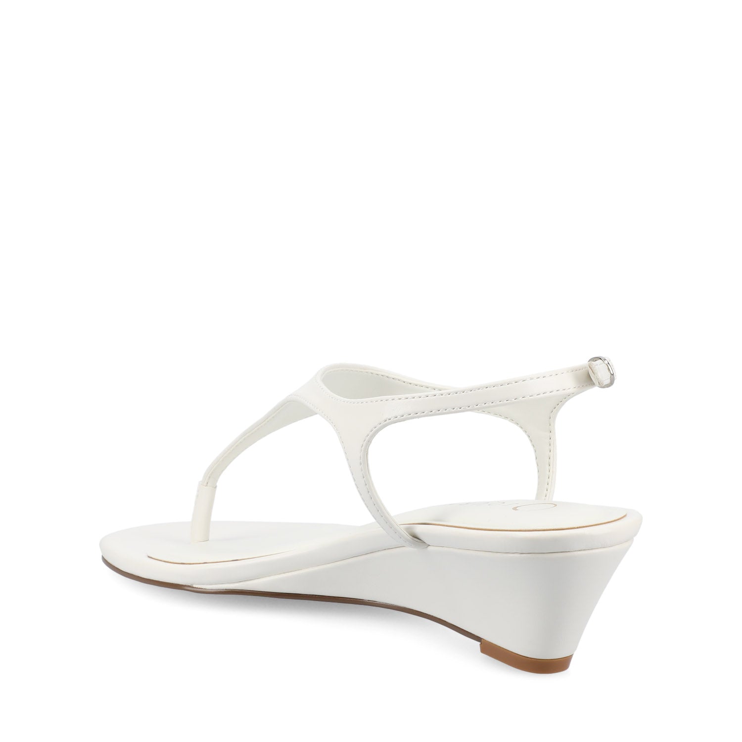 Journee KATHRYN WEDGE SANDALS - White