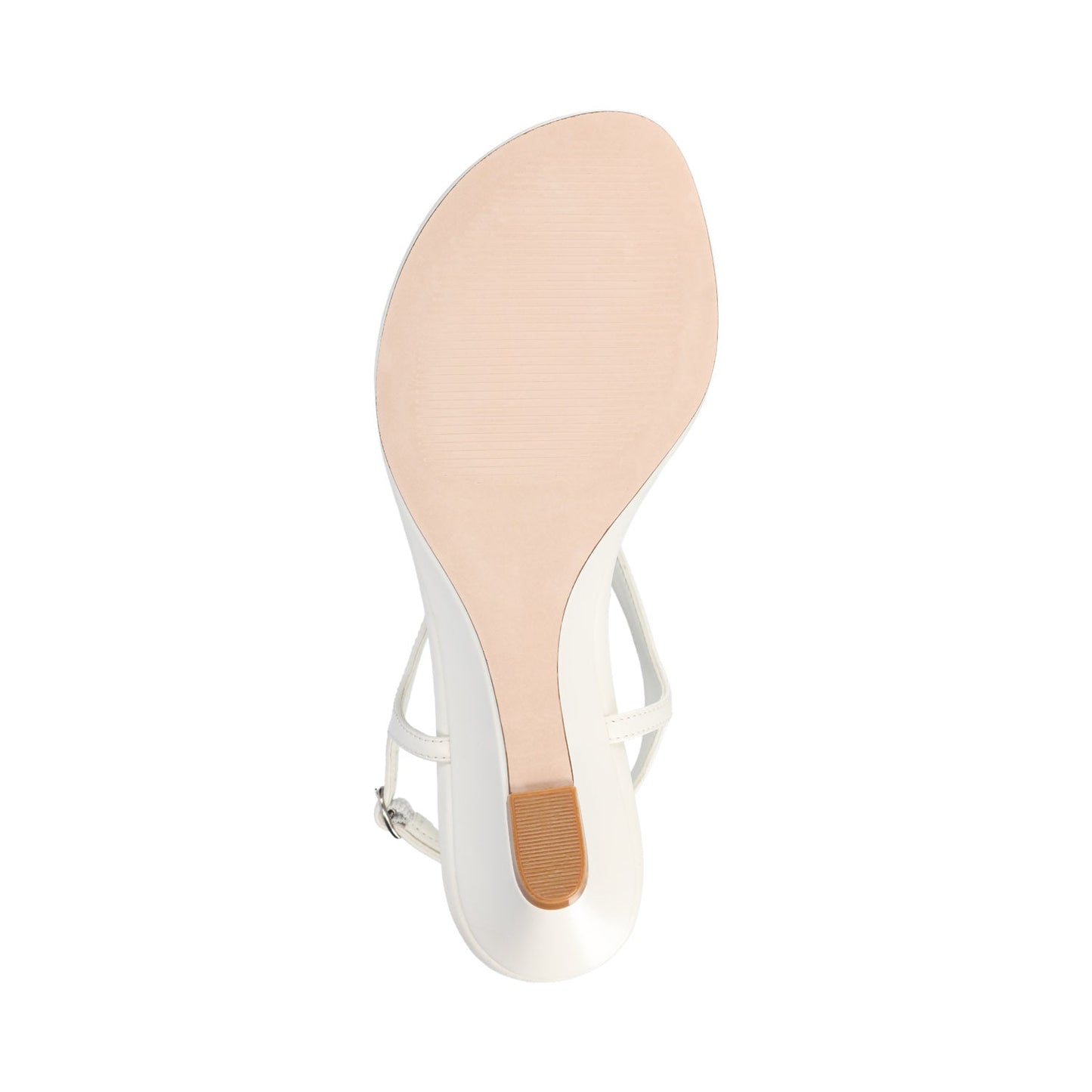 Journee KATHRYN WEDGE SANDALS - White