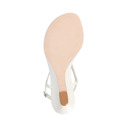 Journee KATHRYN WEDGE SANDALS - White
