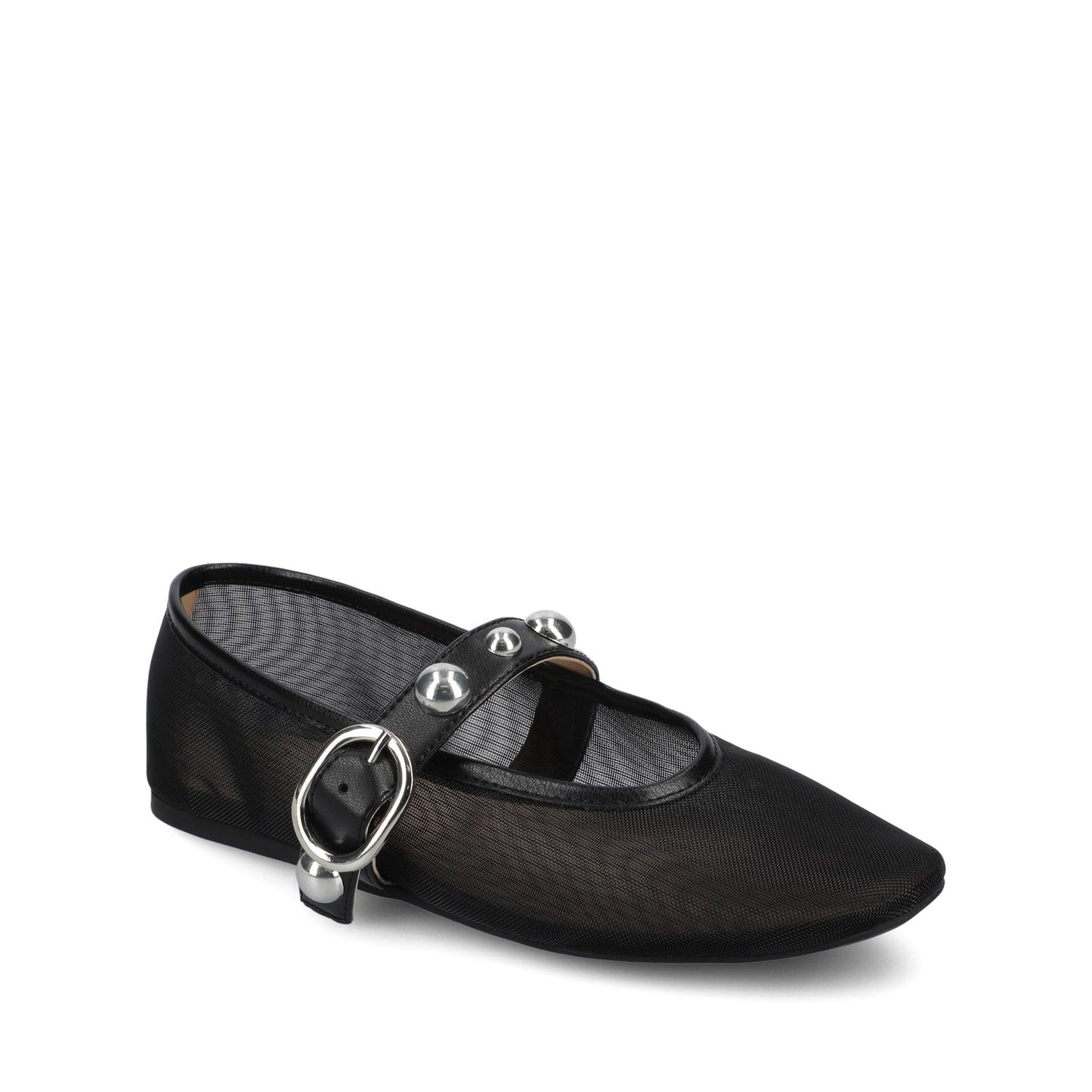 Journee NAVEAH BALLET FLATS - Black Mesh
