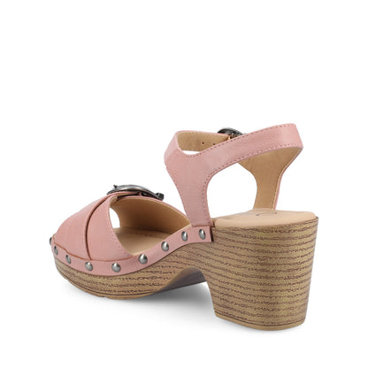 Journee SISILIA CLOG SANDALS - Blush