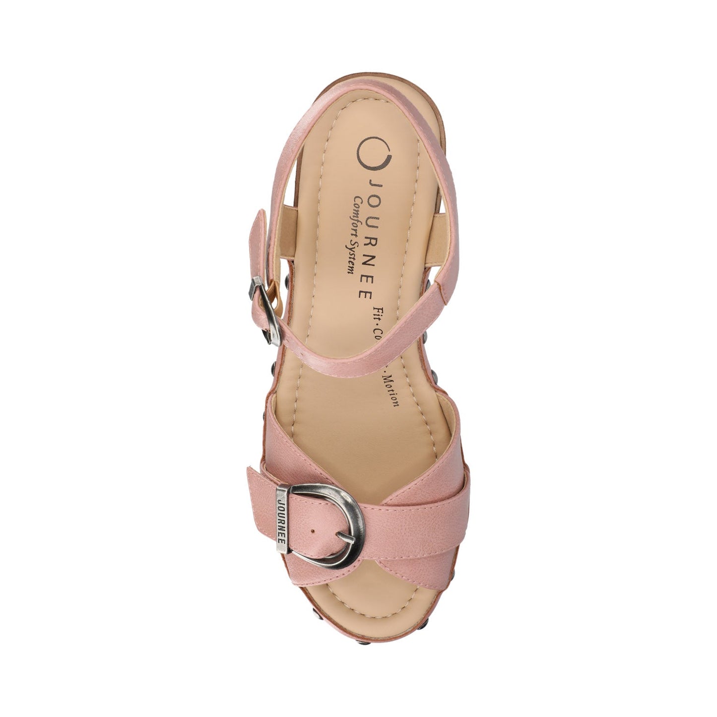 Journee SISILIA CLOG SANDALS - Blush