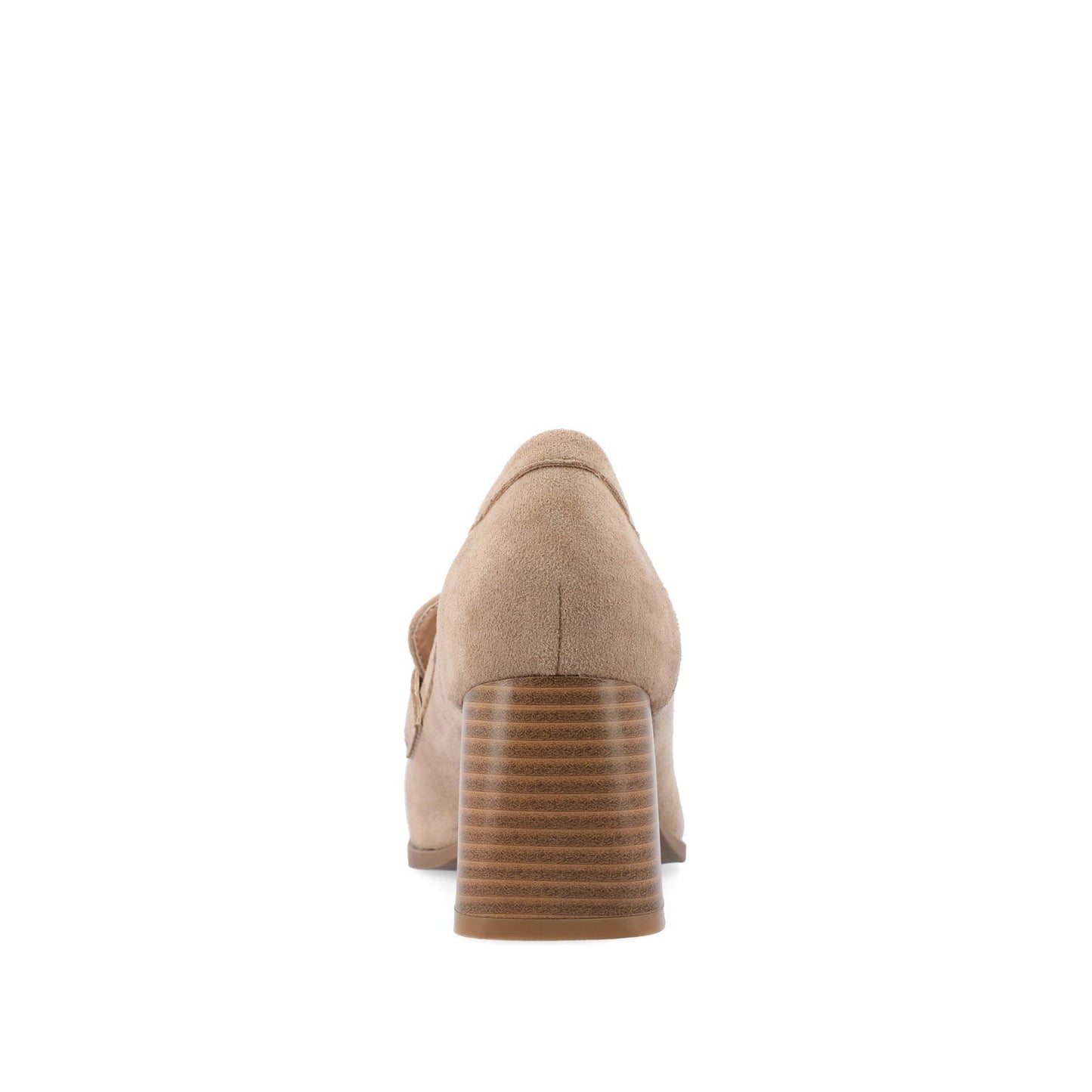 Journee MALLEAH BLOCK HEEL LOAFERS - Taupe