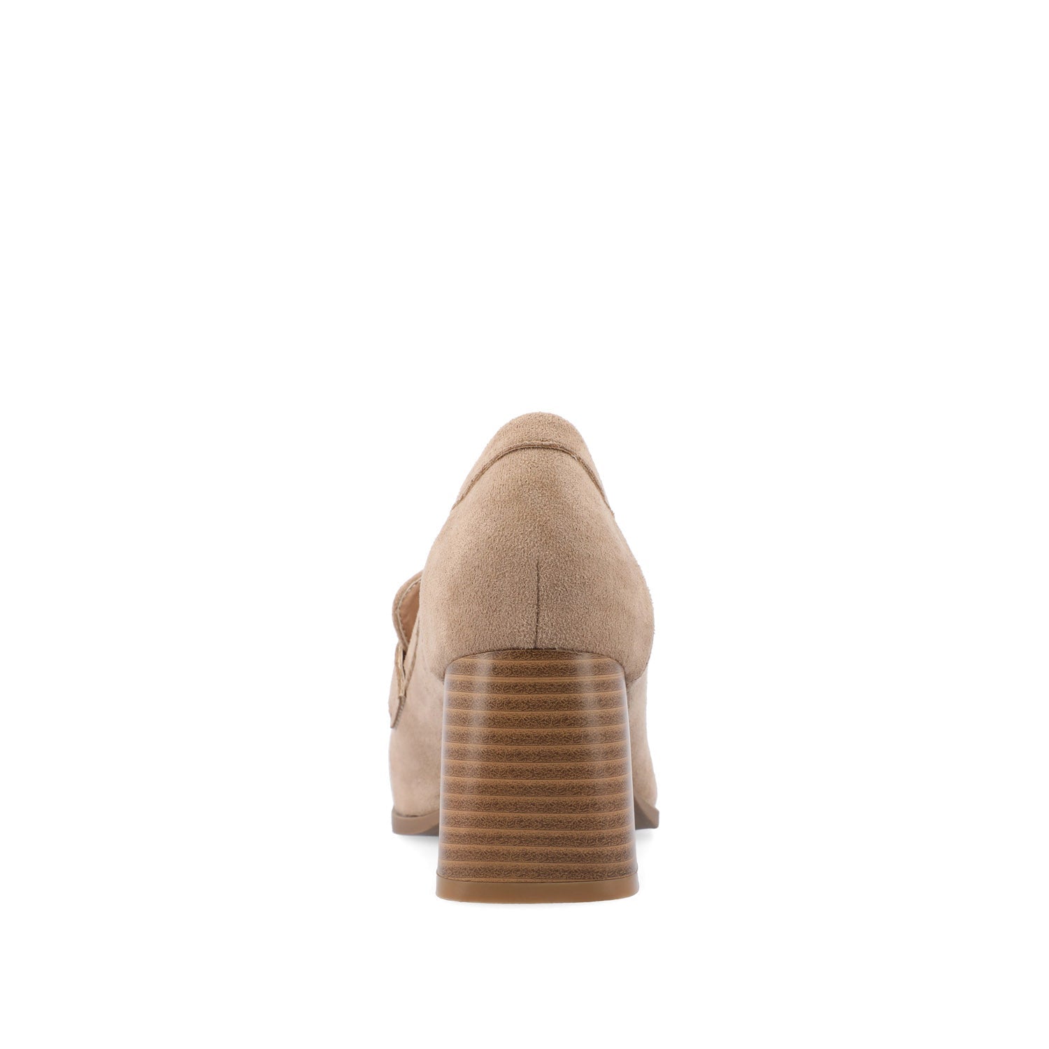Journee MALLEAH BLOCK HEEL LOAFERS - Taupe