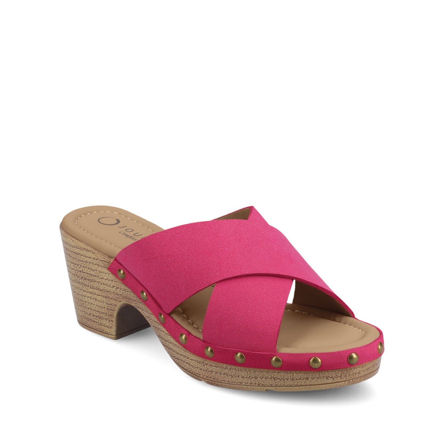 Journee SILVANA CLOG SANDALS - Hot Pink