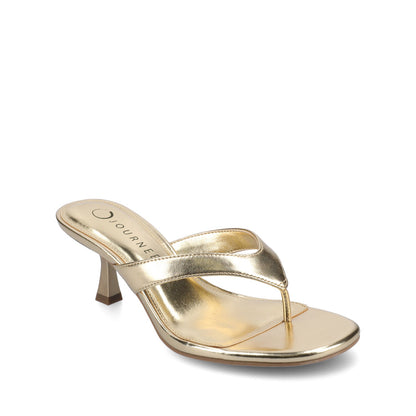 Journee DANIELLE FLIP FLOP SANDALS - Gold