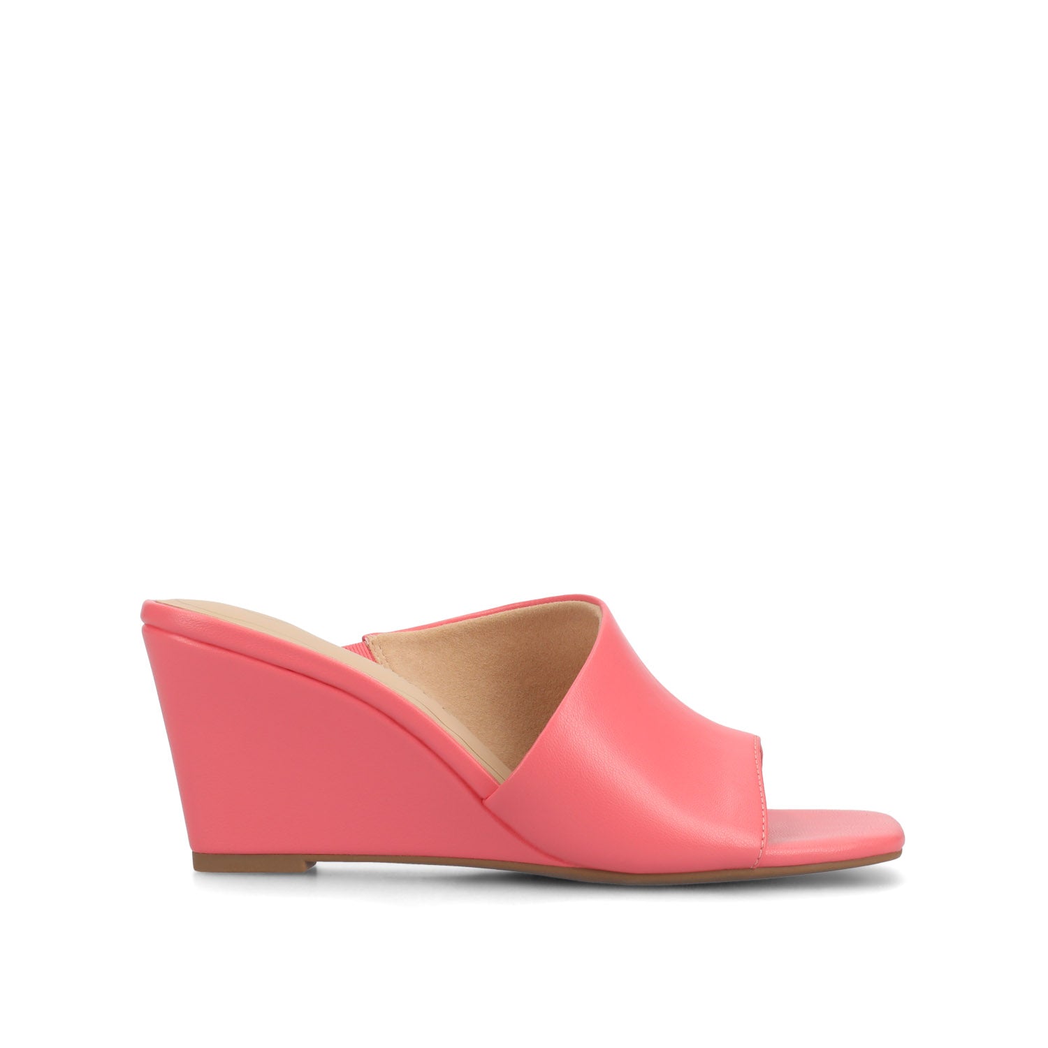 Journee CLEMENTINE WEDGE SANDALS - Coral