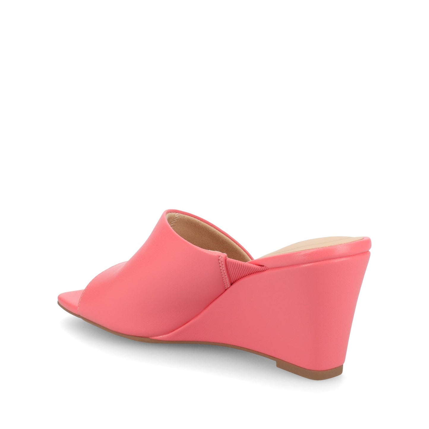 Journee CLEMENTINE WEDGE SANDALS - Coral