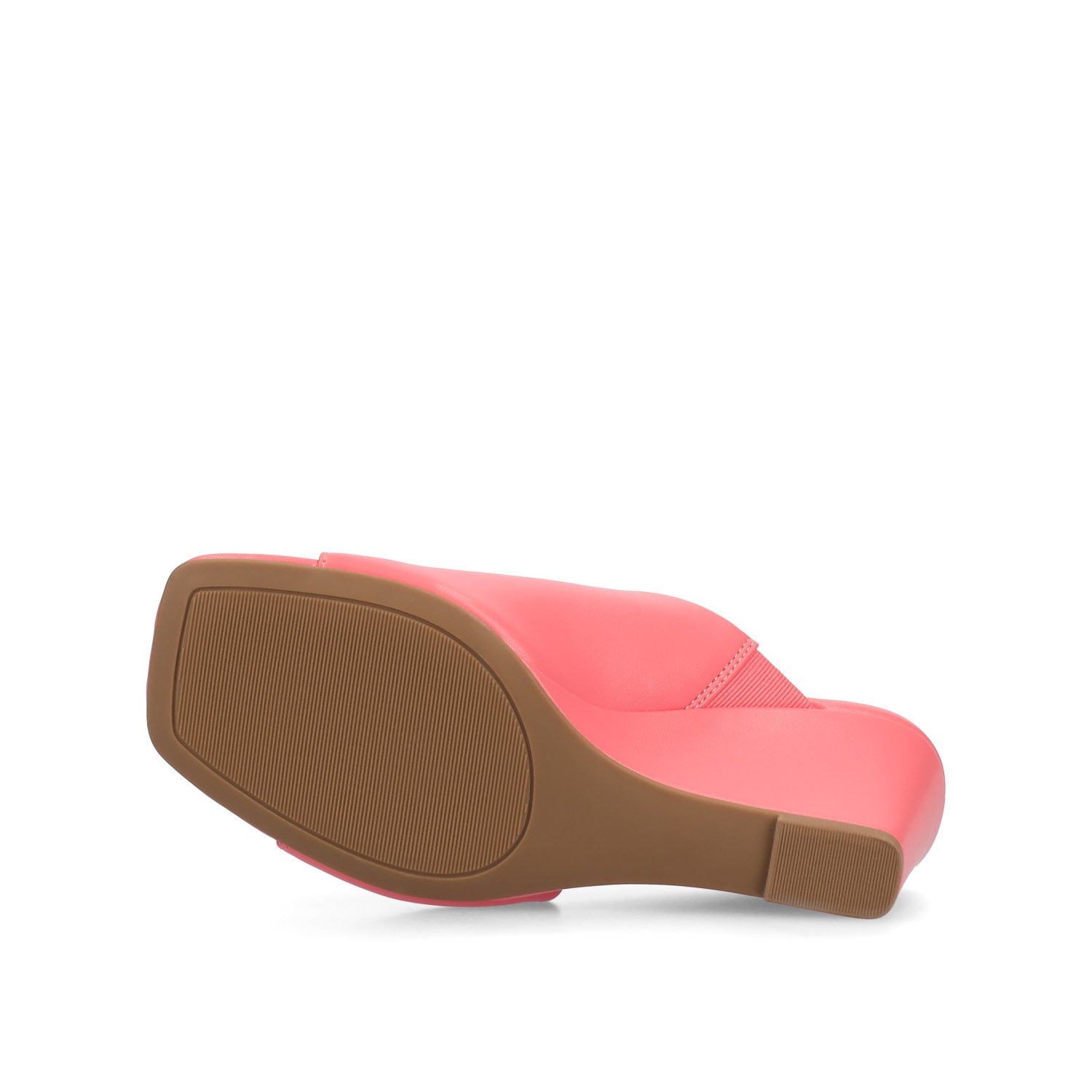Journee CLEMENTINE WEDGE SANDALS - Coral