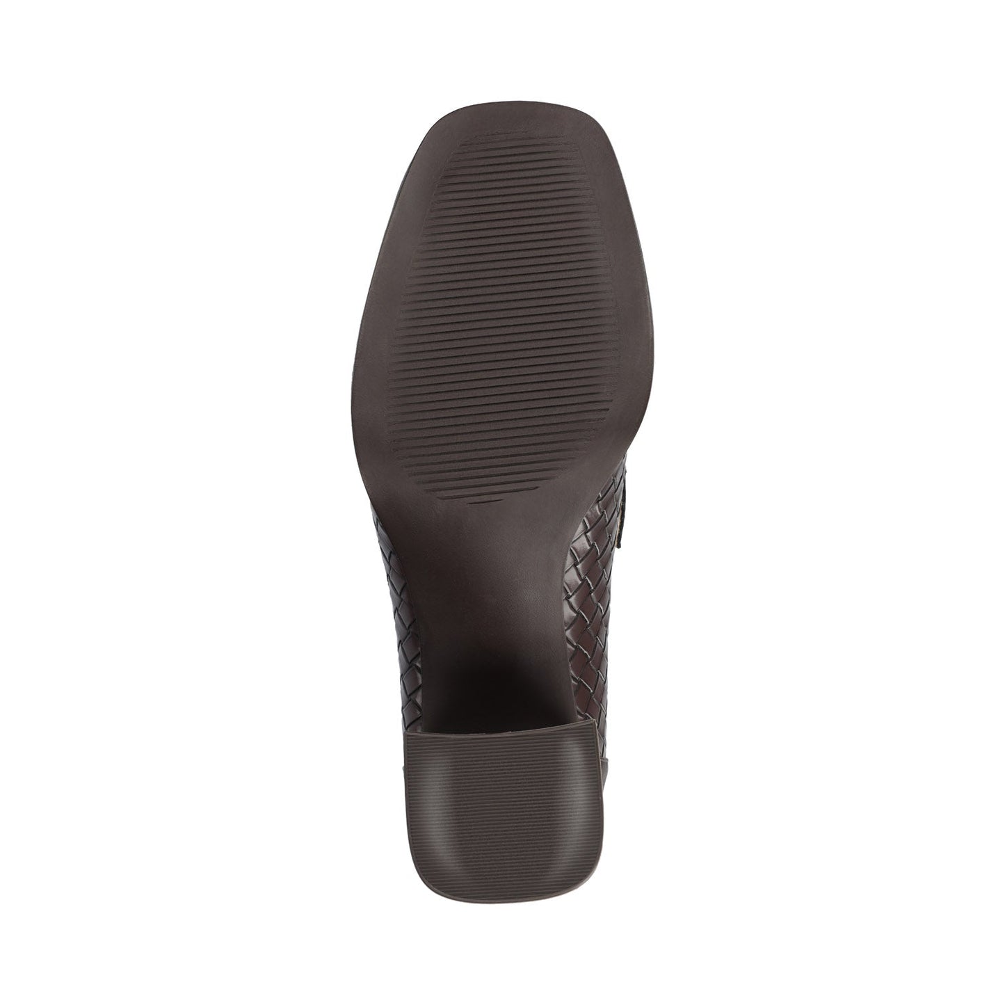 Journee MALLEAH BLOCK HEEL LOAFERS - Chocolate Woven