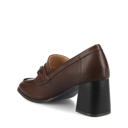 Journee AISHA MOC TOE PUMPS - Chocolate