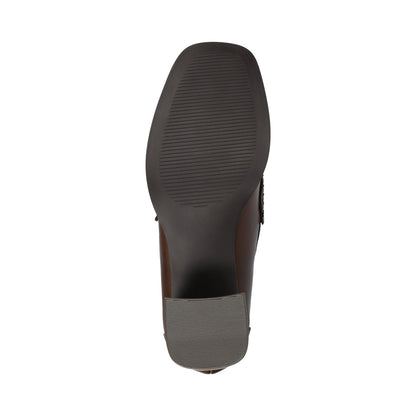 Journee AISHA MOC TOE PUMPS - Chocolate