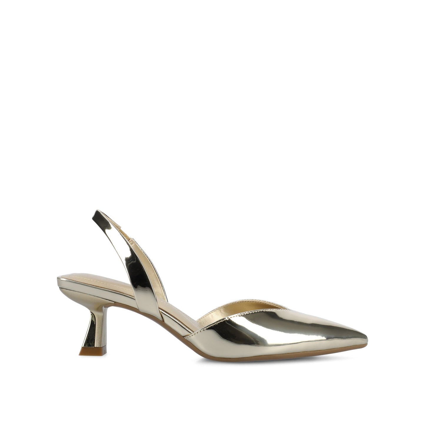 Journee FALLON SLING BACK HEELS - Gold