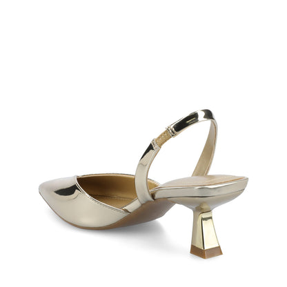 Journee FALLON SLING BACK HEELS - Gold