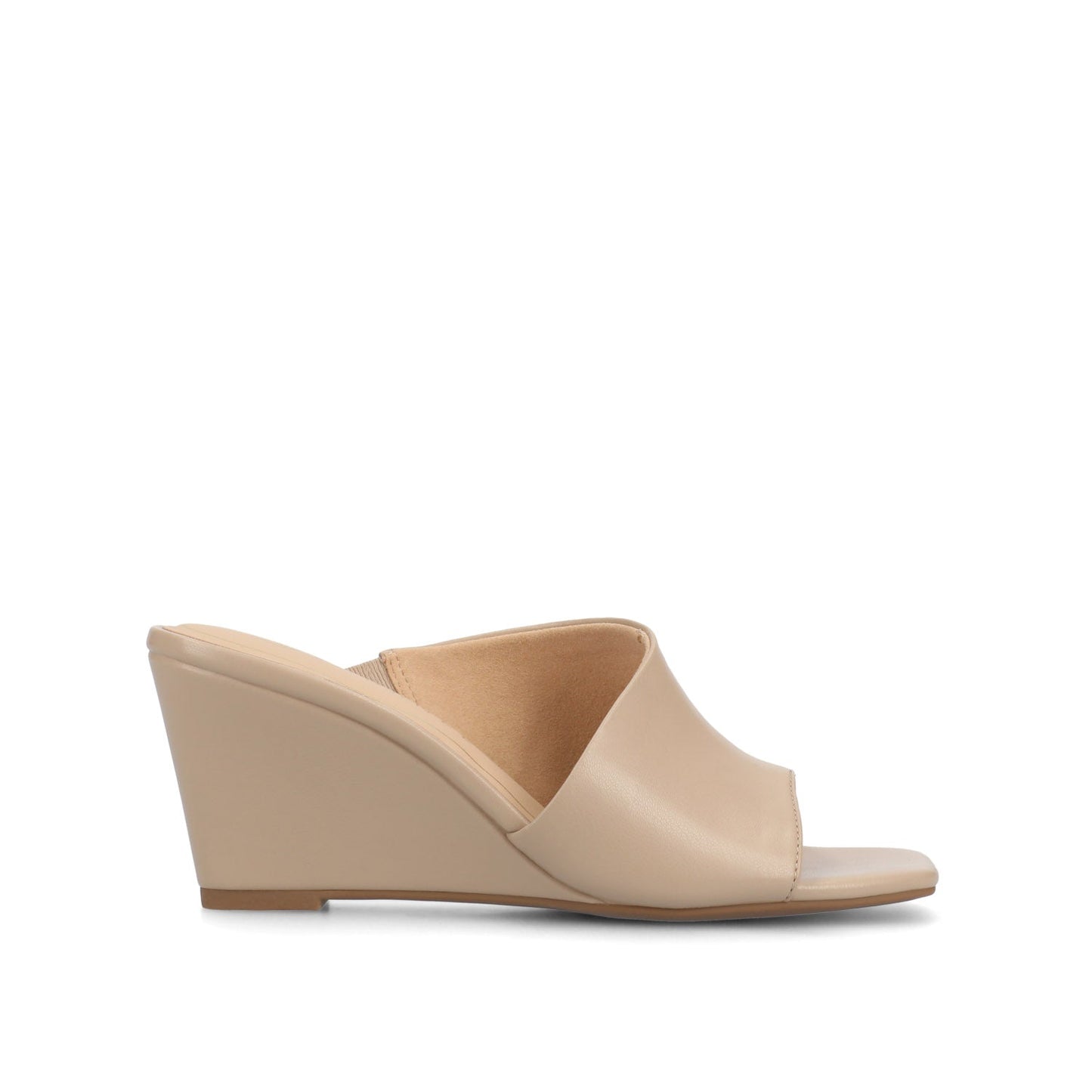 Journee CLEMENTINE WEDGE SANDALS - Taupe