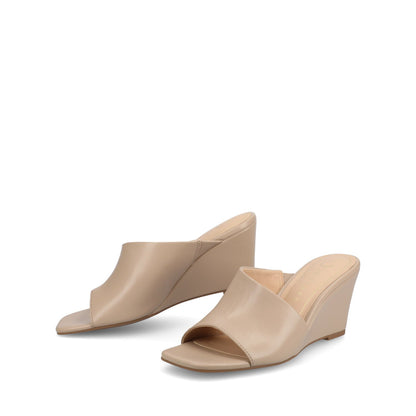 Journee CLEMENTINE WEDGE SANDALS - Taupe