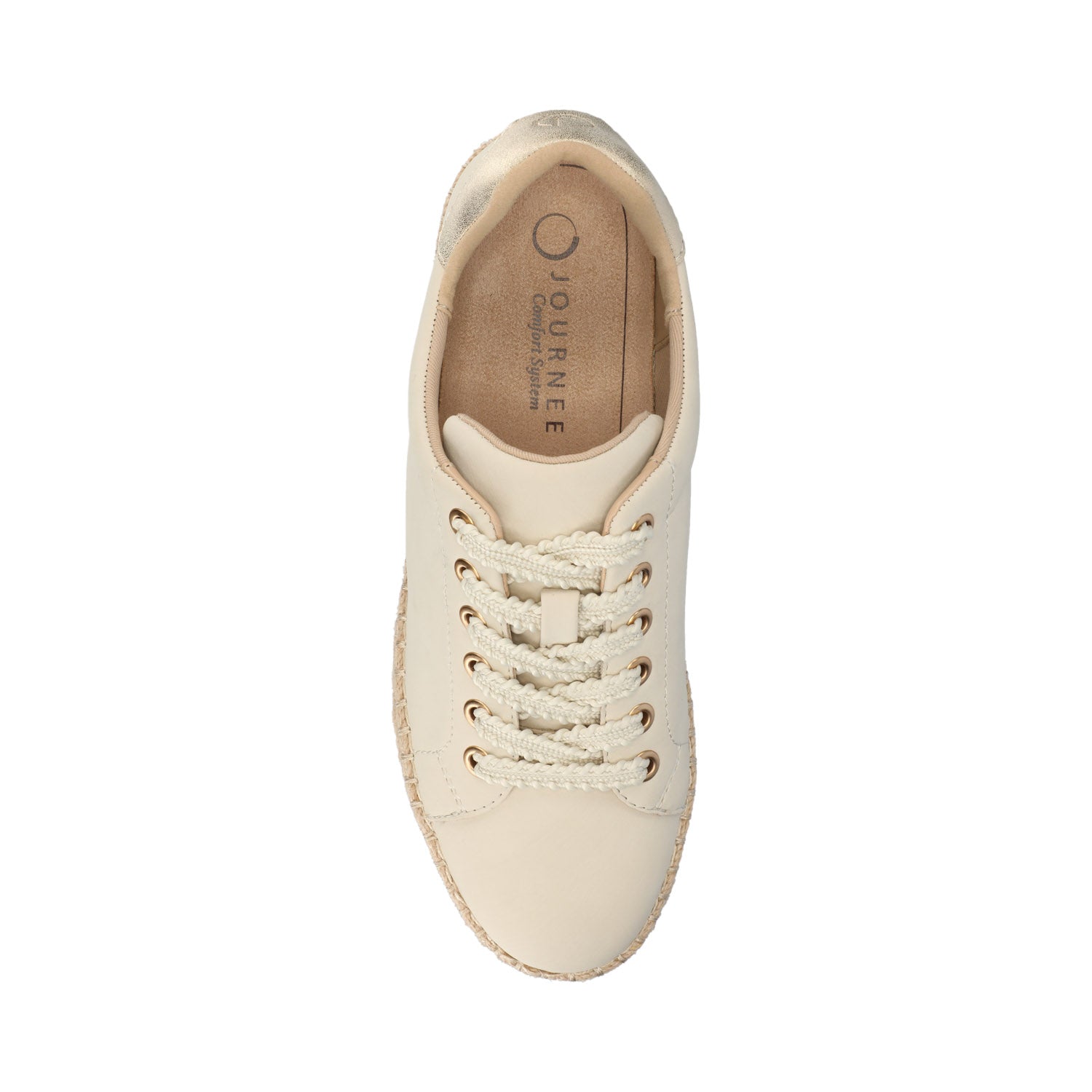 Journee COSIMA ESAPDRILLE SNEAKERS - Bone/Gold