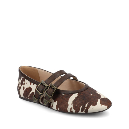 Journee FLORENE MARY JANE WESTERN FLATS - Cow