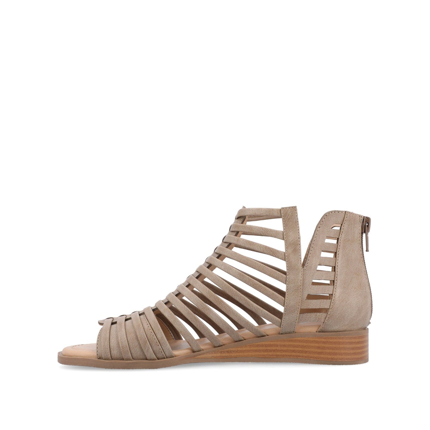 Journee DELILAH GLADIATOR SANDALS IN VEGAN LEATHER - Tan