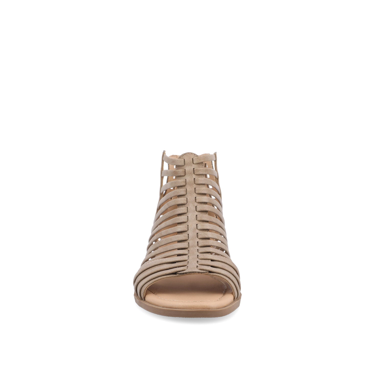 Journee DELILAH GLADIATOR SANDALS IN VEGAN LEATHER - Tan