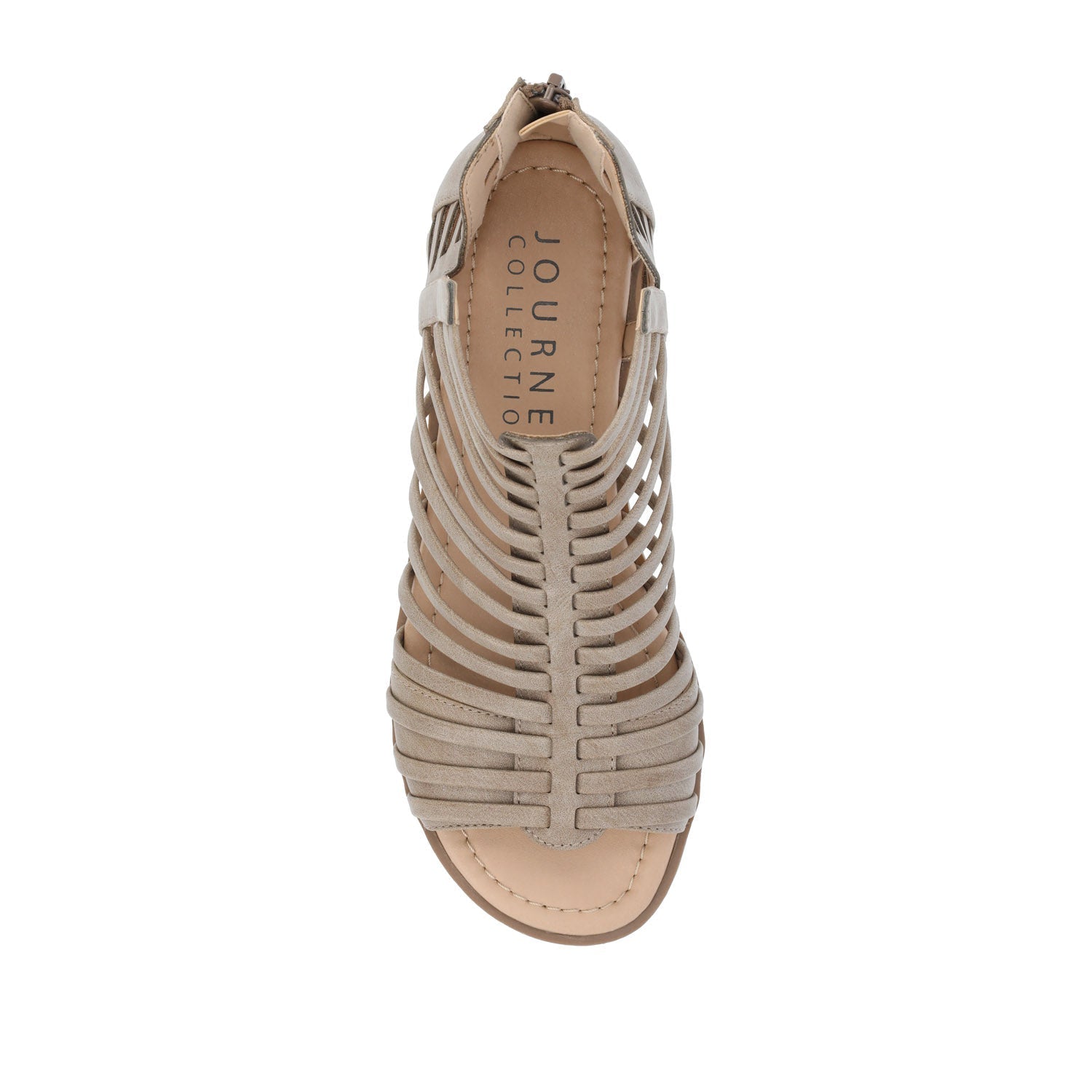 Journee DELILAH GLADIATOR SANDALS IN VEGAN LEATHER - Tan