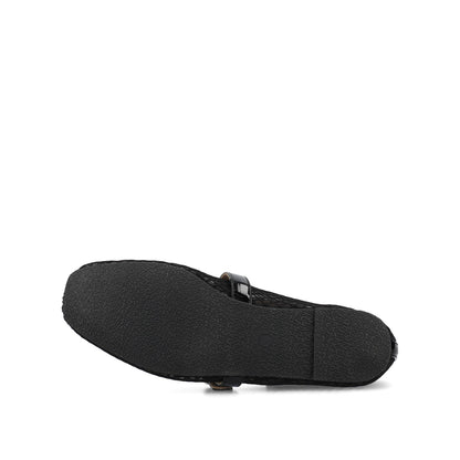Journee CASHA MARY JANE FLATS IN MESH - Black Mesh